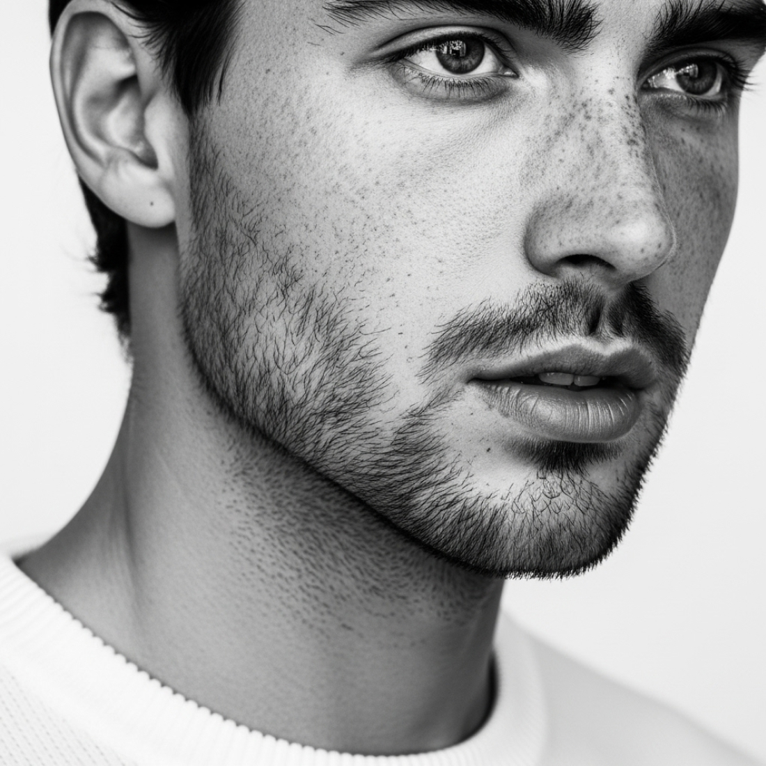 Beard texture AI portrait example 3